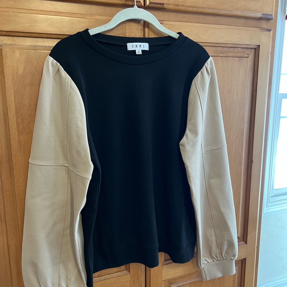 THML mixed media sweater